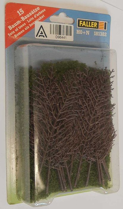 Drzewka drzewa do samodzielnego montażu 15cm Faller 181382 opak 15 szt