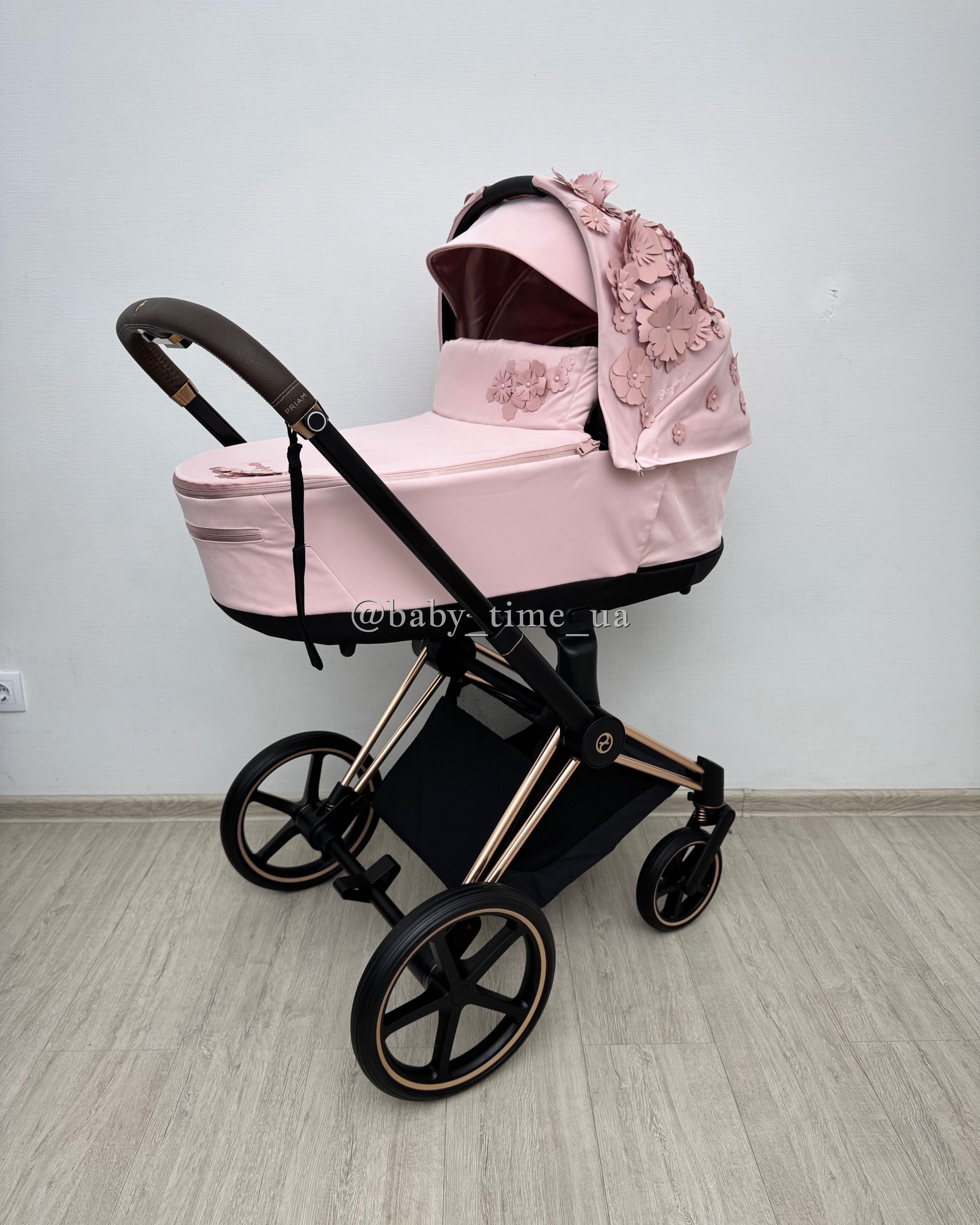 Cybex Priam 4.0 Rose Gold/Simply Flowers коляска Сайбекс Пріам 2024