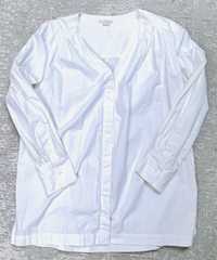 h&M. Biała koszula. Bawełna.