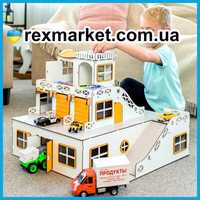 Великий гараж парковка Maxi для машинок детский Паркинг 3д конструктор
