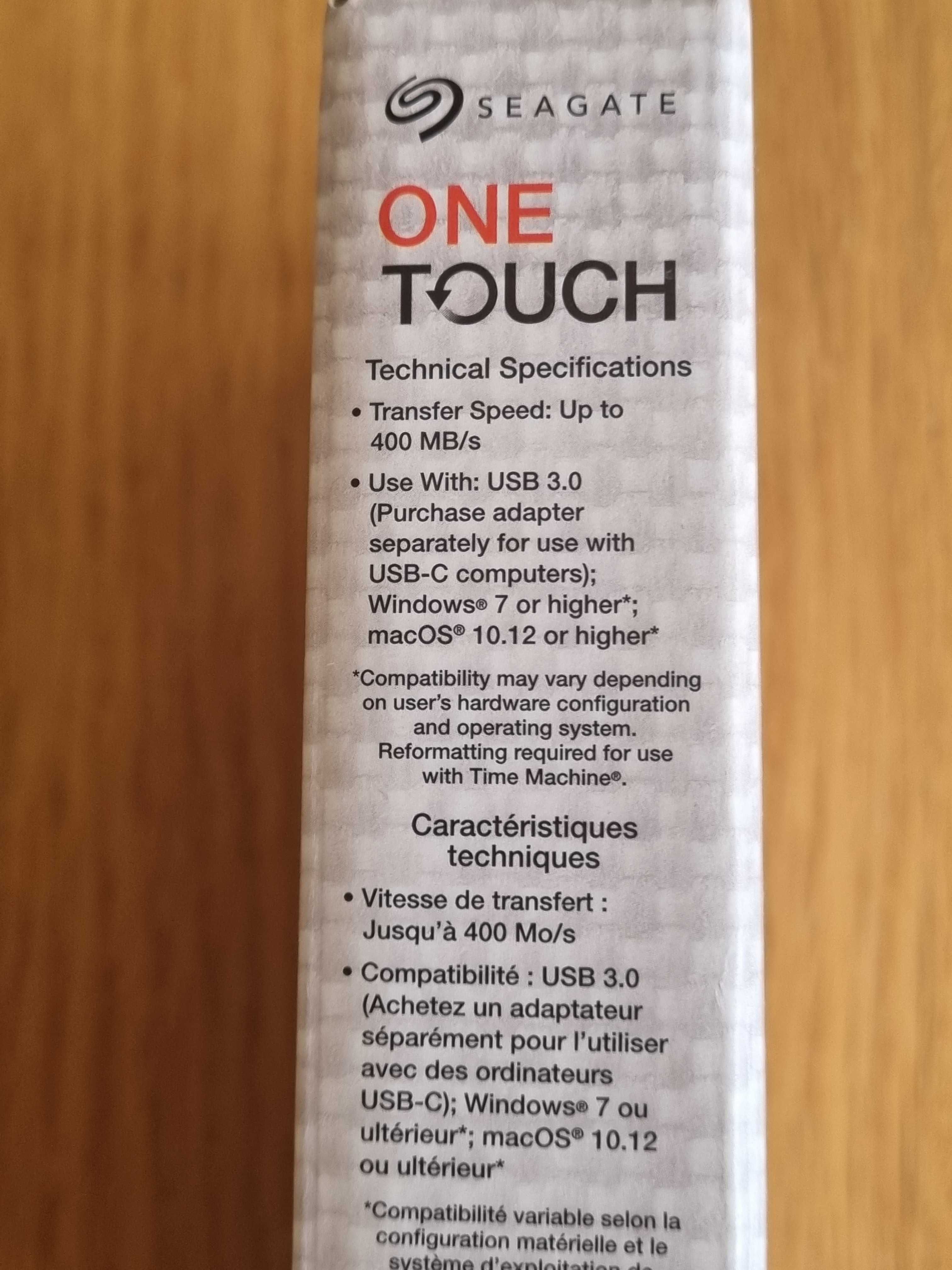 Dysk zewnętrzny SSD, Seagate One Touch, 1TB