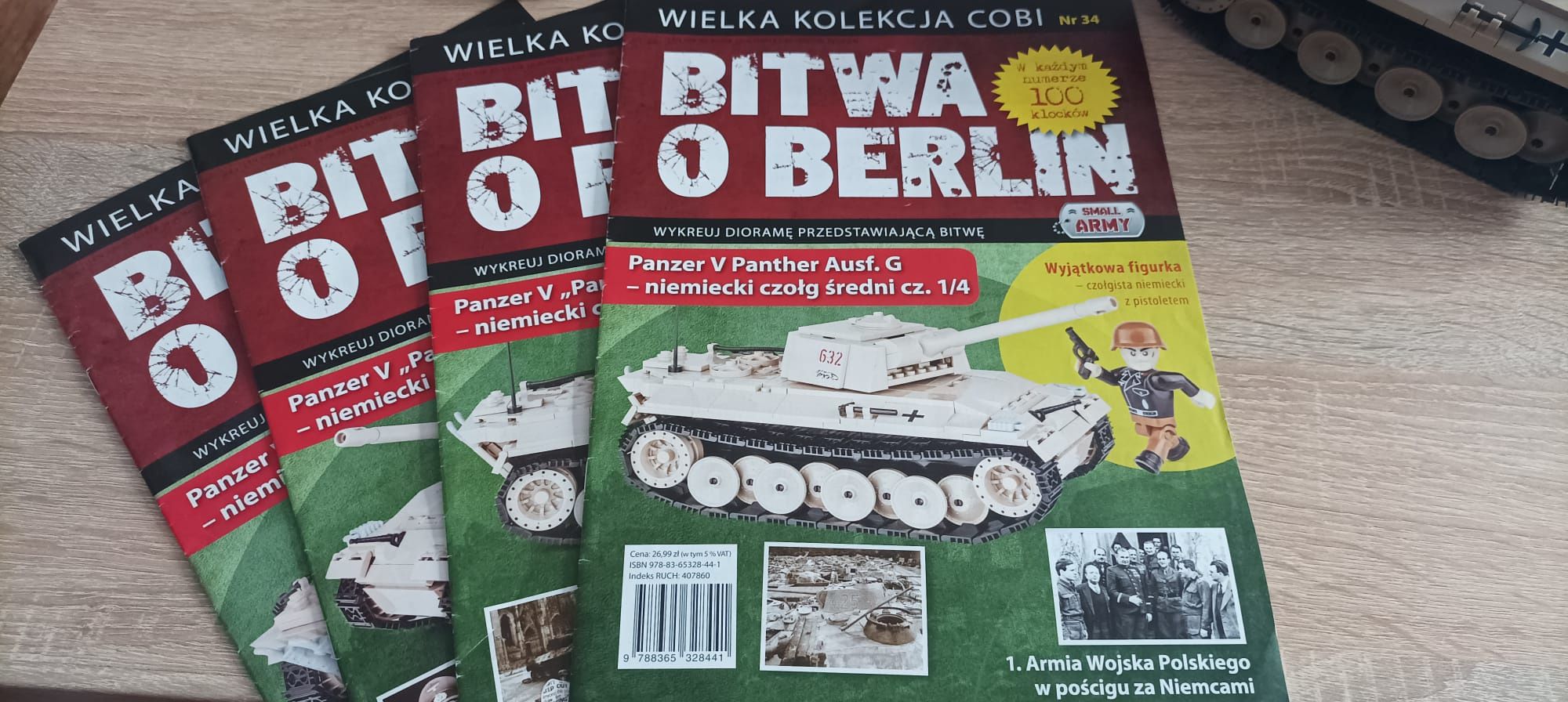 Panzer V pantherAusf.G czołg  z klocków Cobi serii bitwa o Berlin