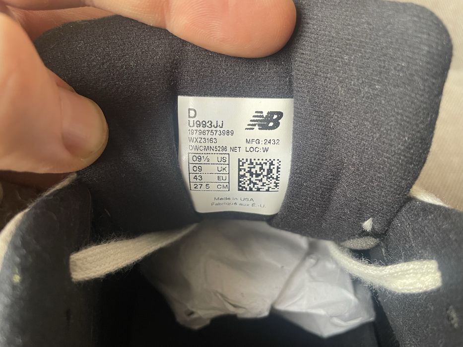 Кросівки JJJJound New Balance 993 Military Urban Grey U993JJ 42,5-43