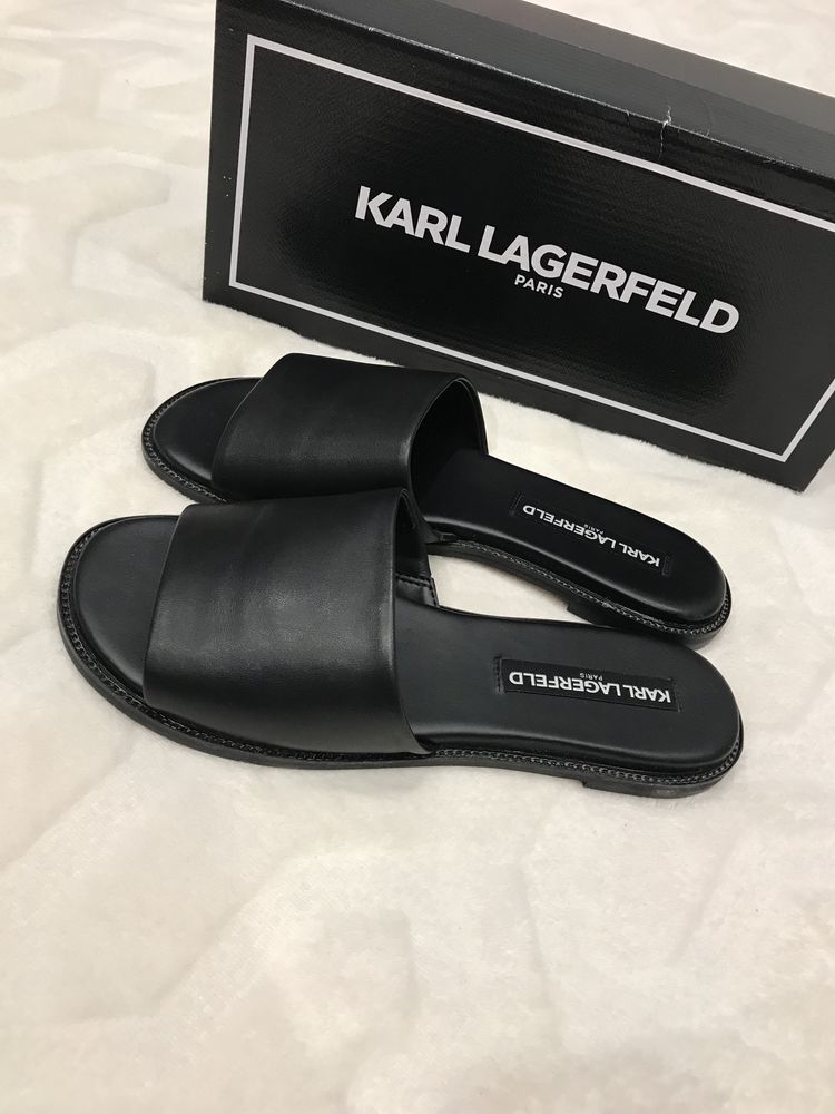 Продам женские шлепанцы из кожи наппа Karl Lagerfeld