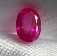 Rubin różowy 7.6 CT ,   13 x 9.6 mm  -  na pierścionek