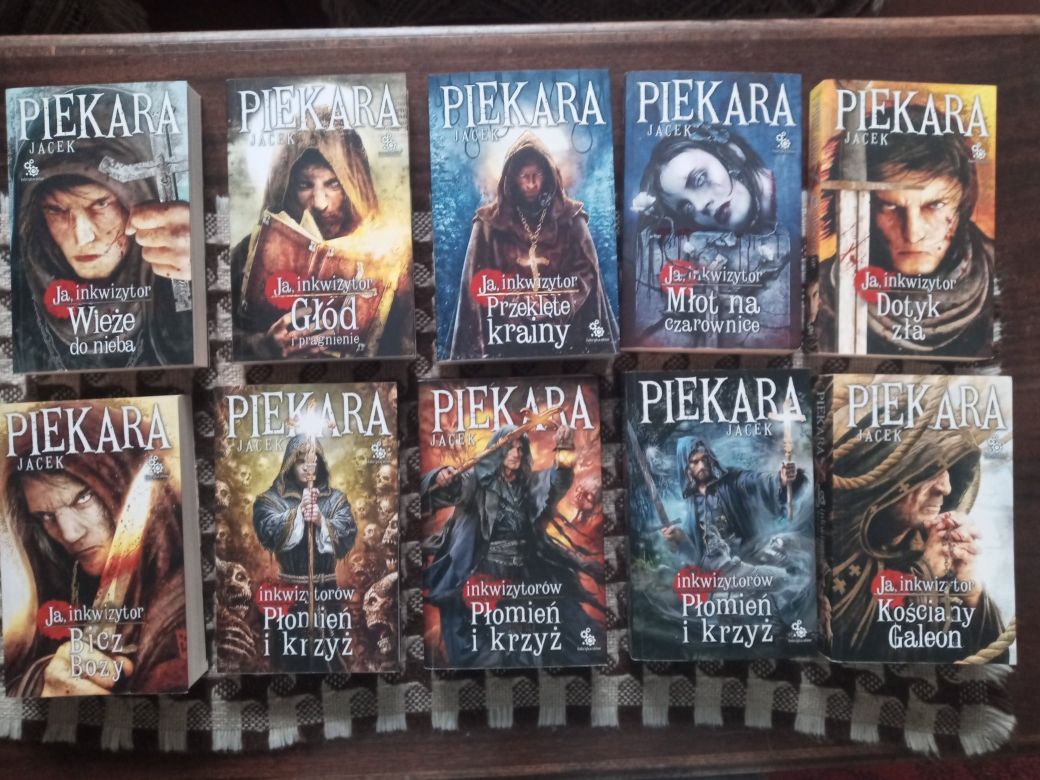 Cykl Inkwizytorski Jacek Piekara 10 tomów stan Bardzo Dobry Polecam !
