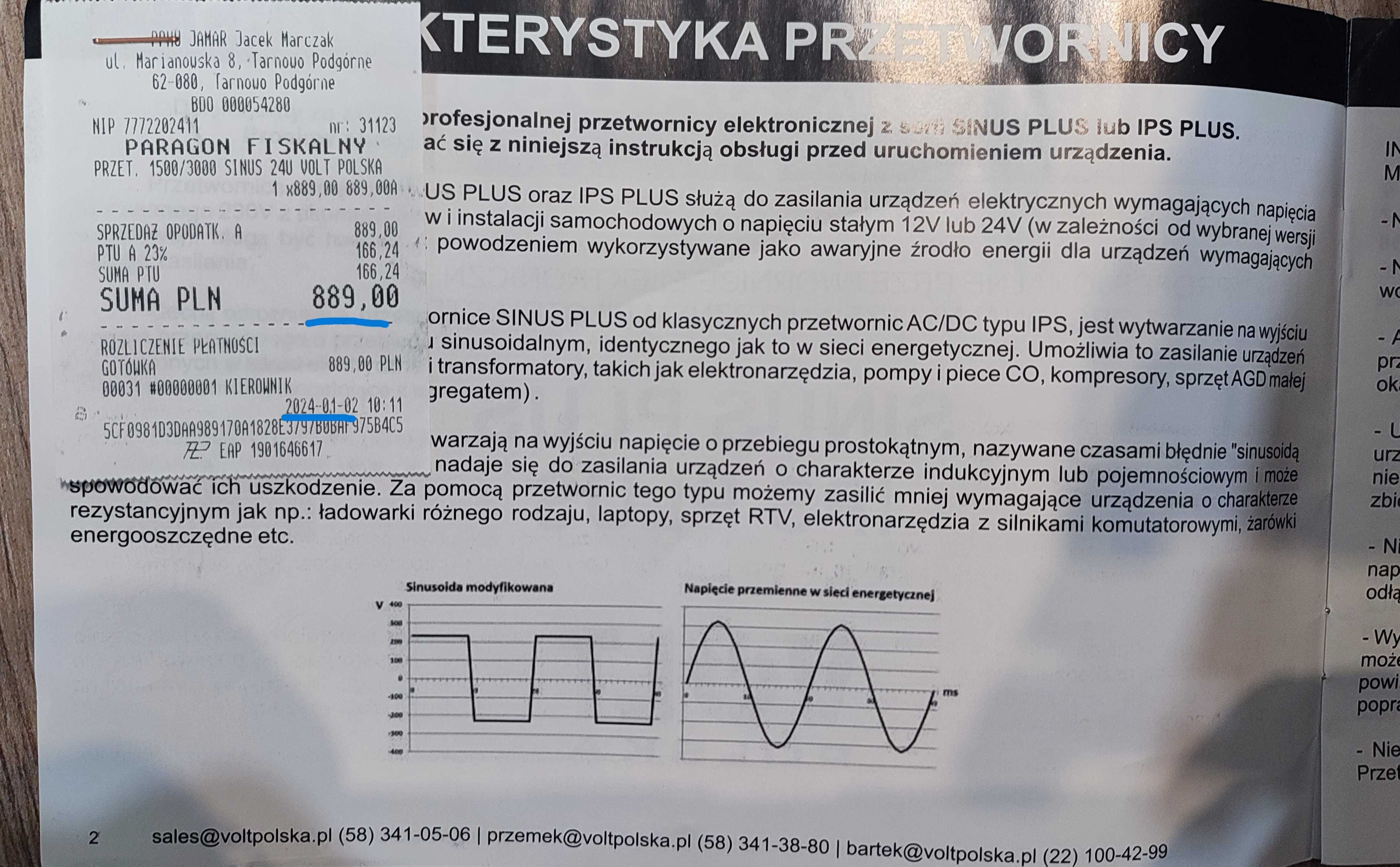 Przetwornica sinus plus 3000
