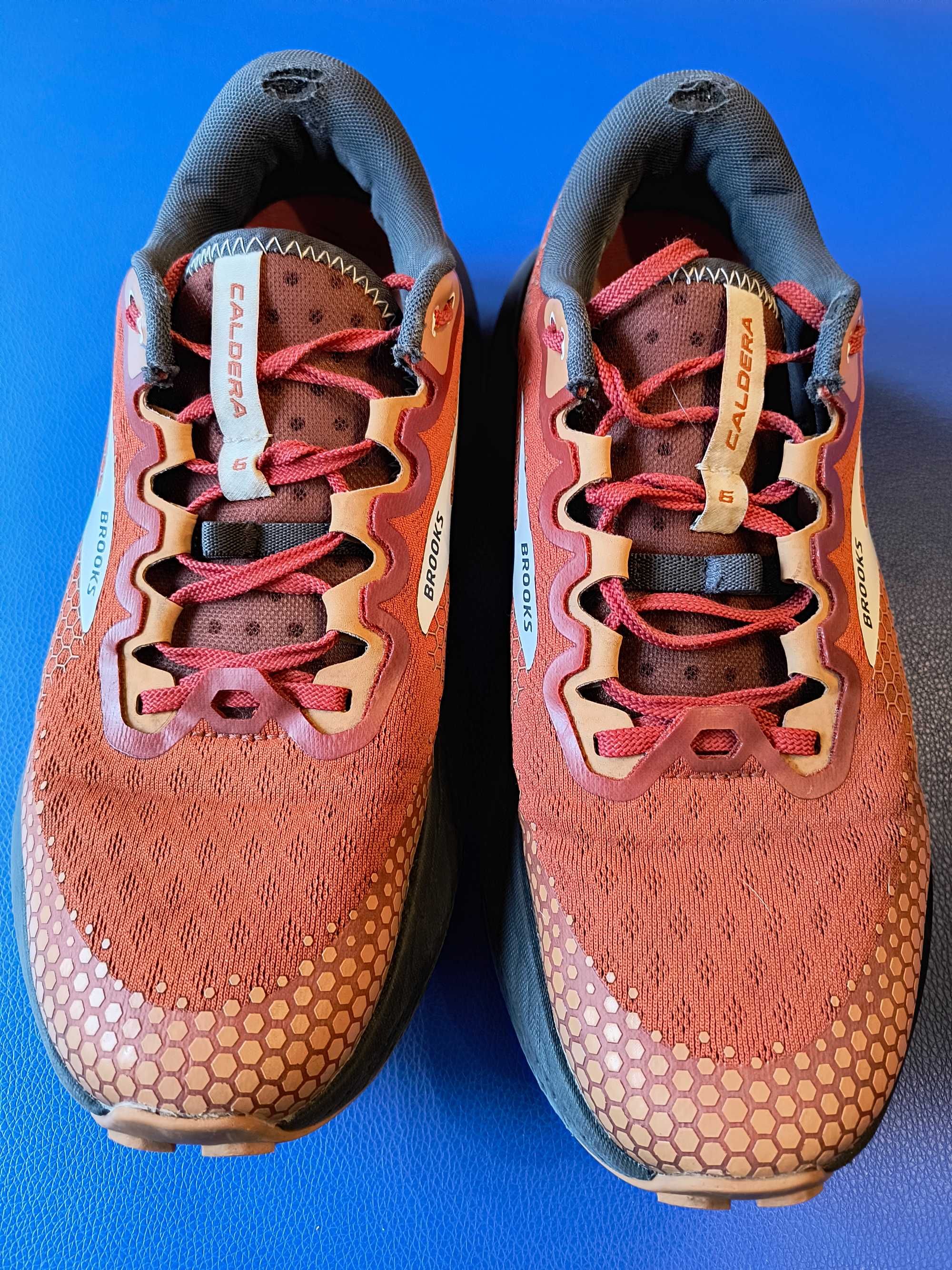 Brooks Caldera 6 męskie buty do biegania w terenie pomarańczowe