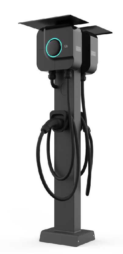 Pedestal para carregador de veículo elétrico