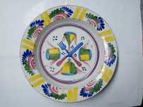 Prato em Faiança Portuguesa - Sec. XVIII-XIX - Fábrica de Fervença