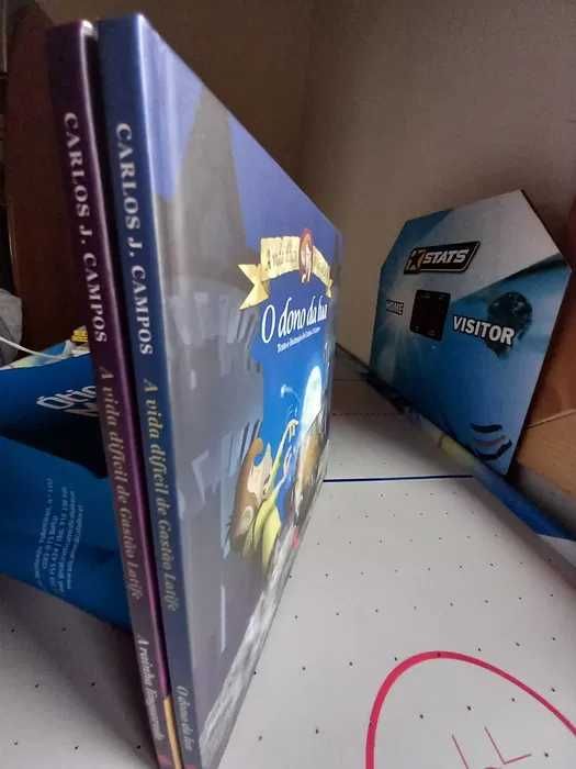 2 Livros " A vida difícil de Gastão Latife " - Carlos J. Campos