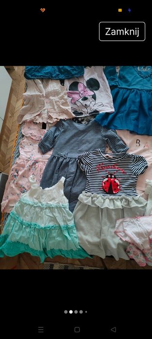 Paka ciuszków dla dziewczynki 110/116