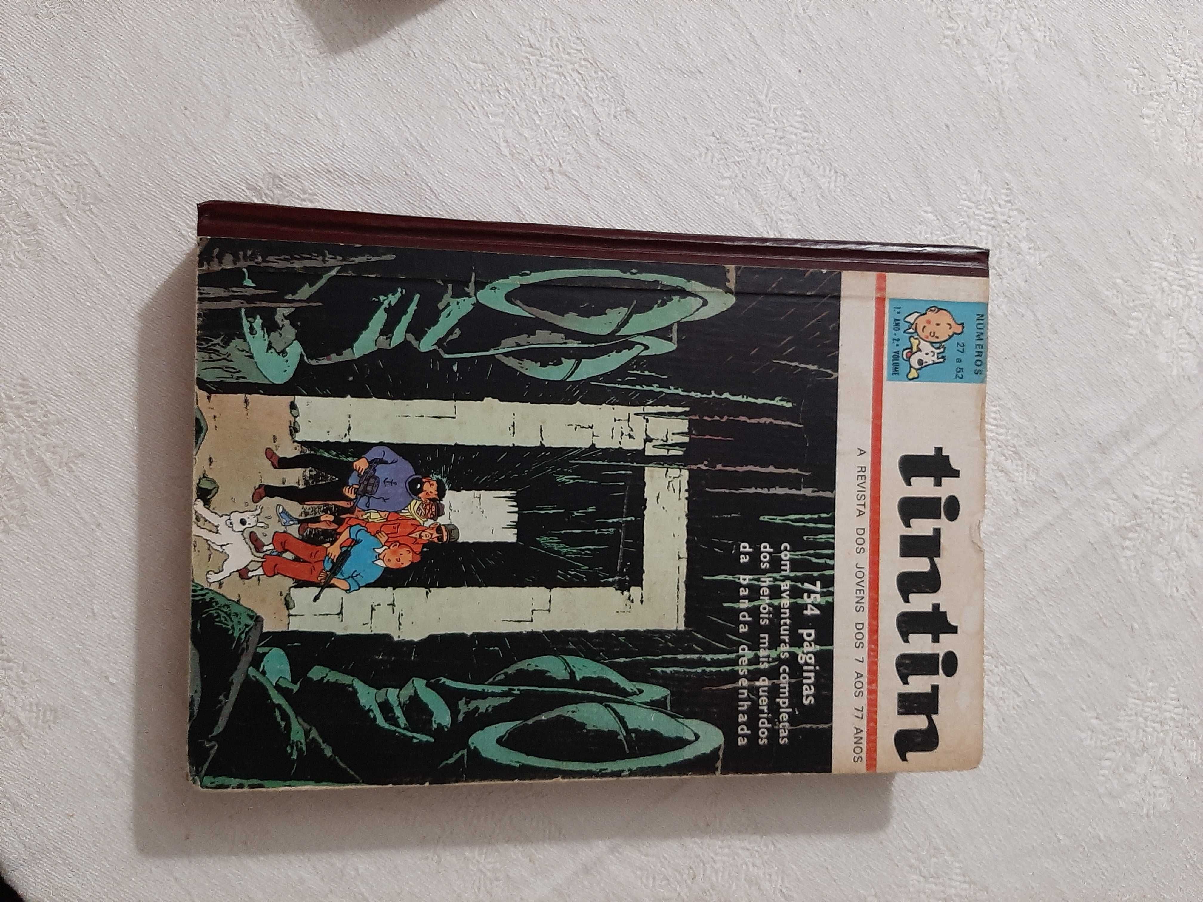 Album Tintin Vol. Nº1 e Nº2 - 1 ano (1968), 1° volume e 2ºvolume