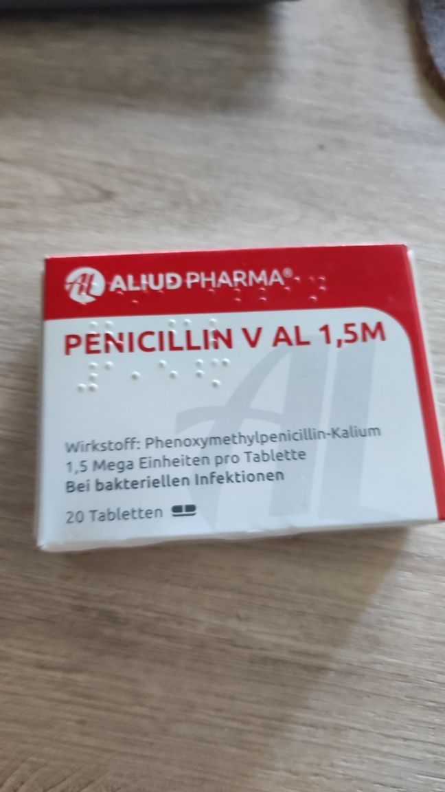 Таблетки пеніциліну penicillin v al 1,5 m