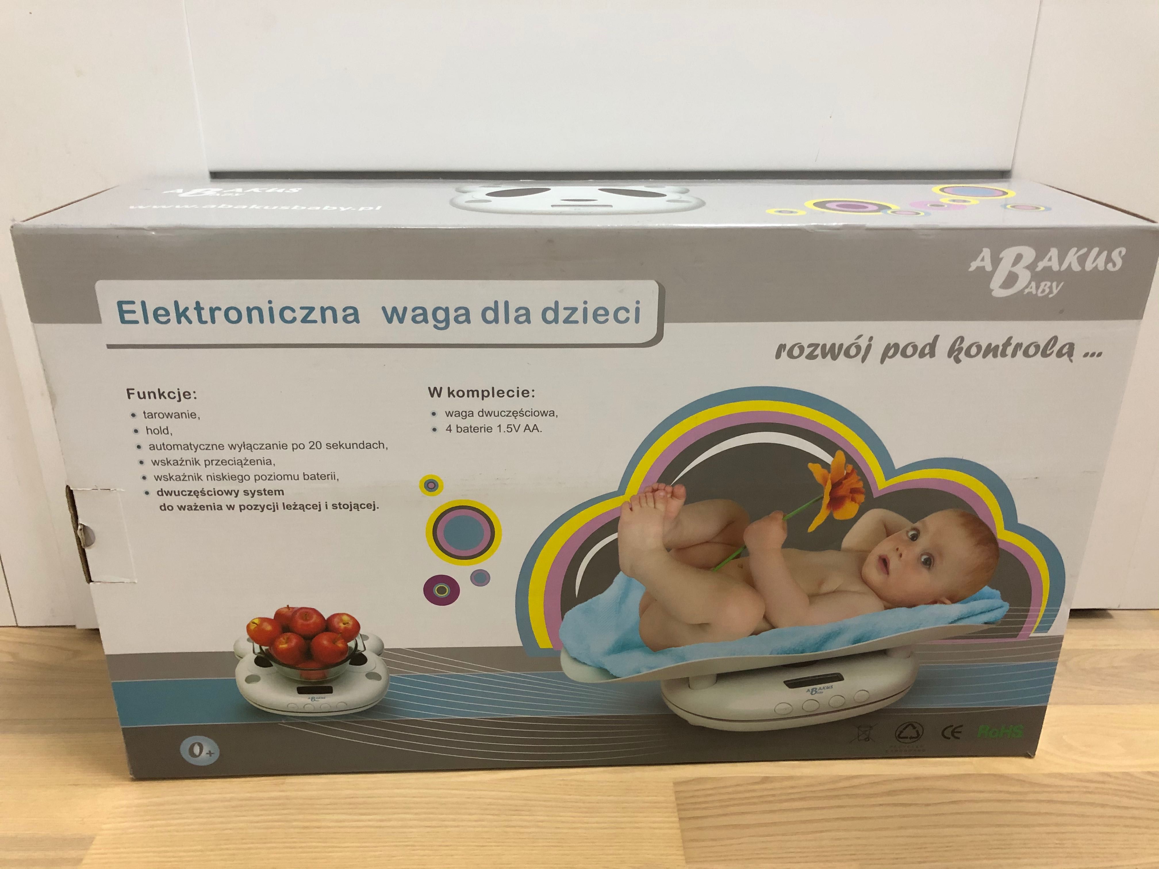 Abakus baby waga dla niemowląt ze zdejmowana taca