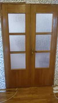 Дверне полотно натуральний шпон (дуб) 60, 70- комплект дверей 1шт