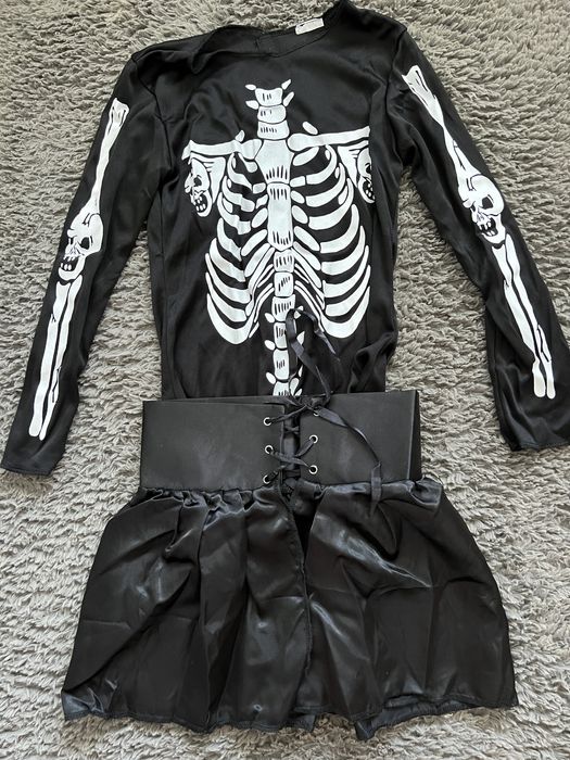 Strój karnawałowy, halloween kosteczka 120-130