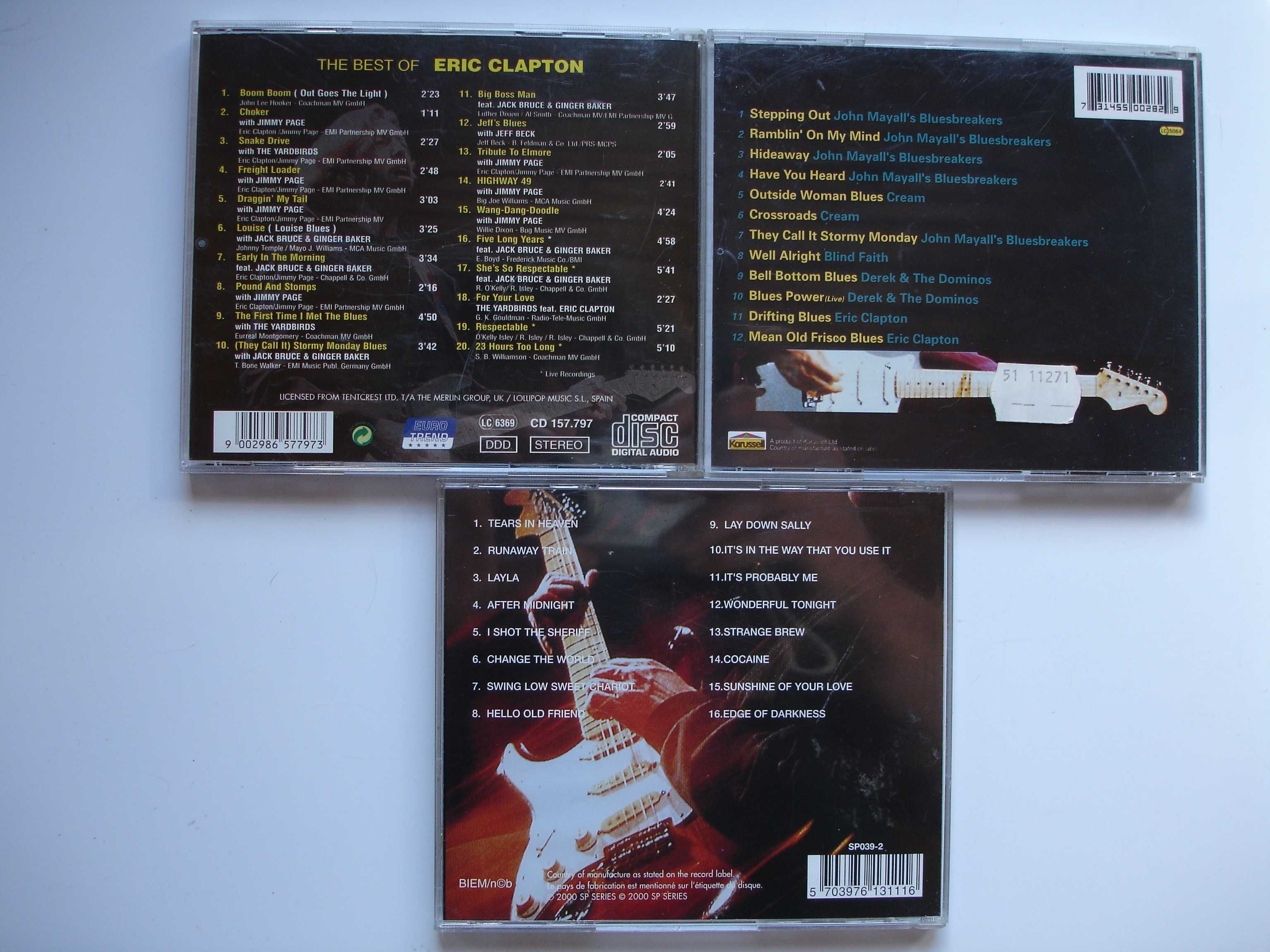 Eric CLAPTON -płyty CD