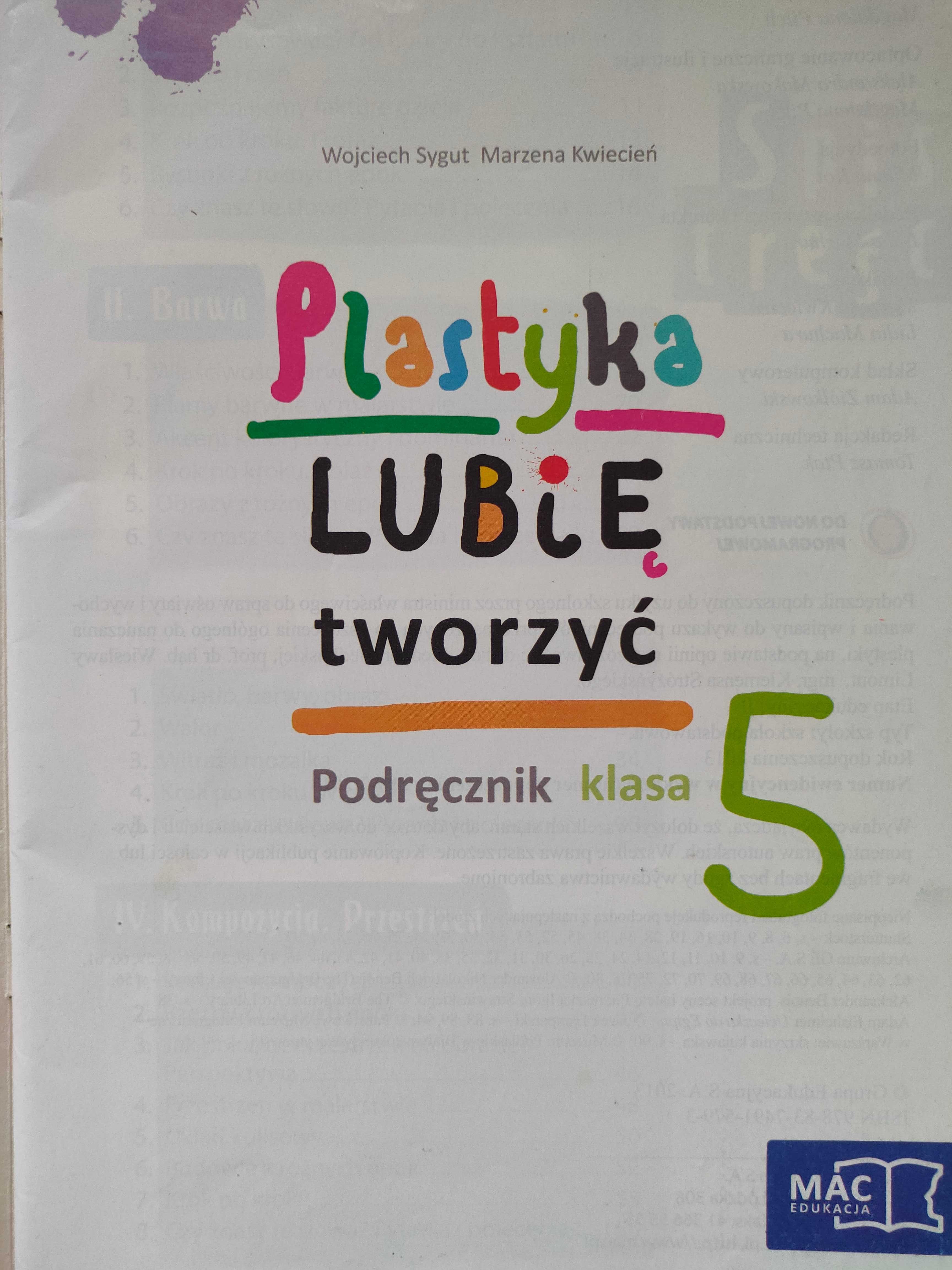 Plastyka lubię tworzyć klasa 5