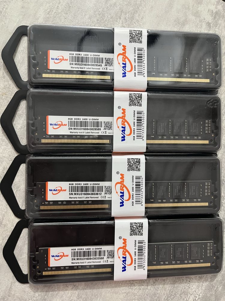 Нова оперативна пам'ять DDR3, 8 Gb. 16 Gb. 32Gb 1600 mHz.