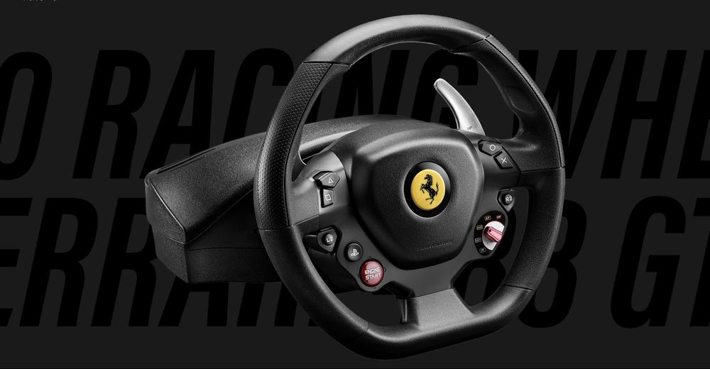 Volante T80 Ferrari 488 GTB Edition (compatível com PC, PS4 e PS5)