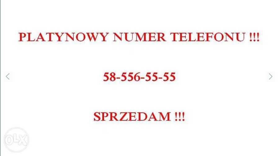 Platynowy numer telefonu