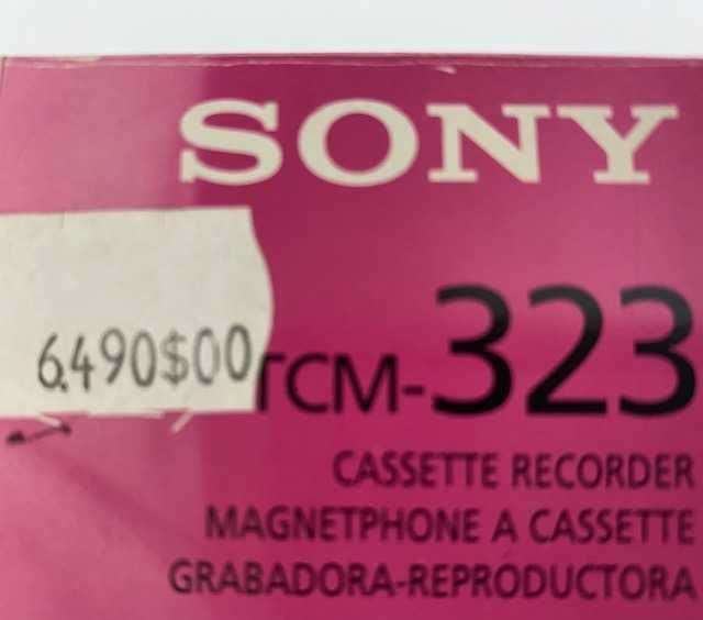 Gravador de Cassetes Sony TCM-323 (Vintage)