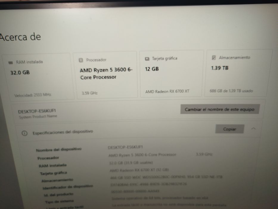 Pc Gamer 6700XT Amd Ryzen 5