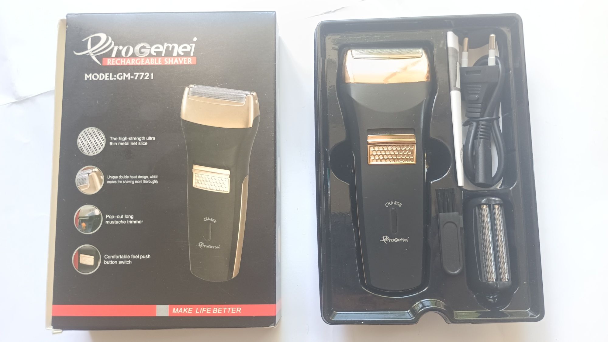 Електробритва сіткова акумуляторна ProGemei GM-7721