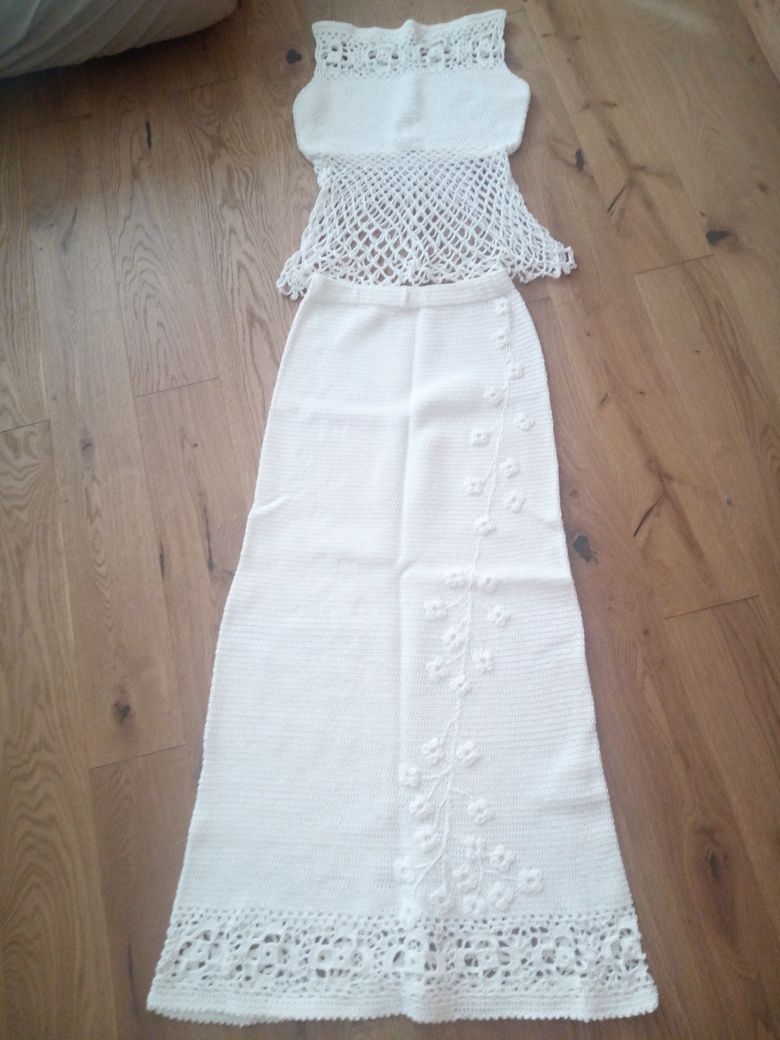 Unikatowa suknia boho ślub wesele panieński poprawiny M L