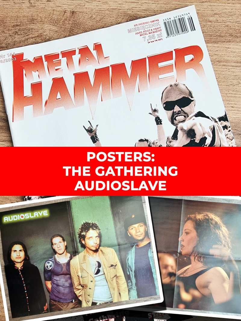 Metal Hammer 2003 - Metallica, Plakaty: the Gathering, Audioslave