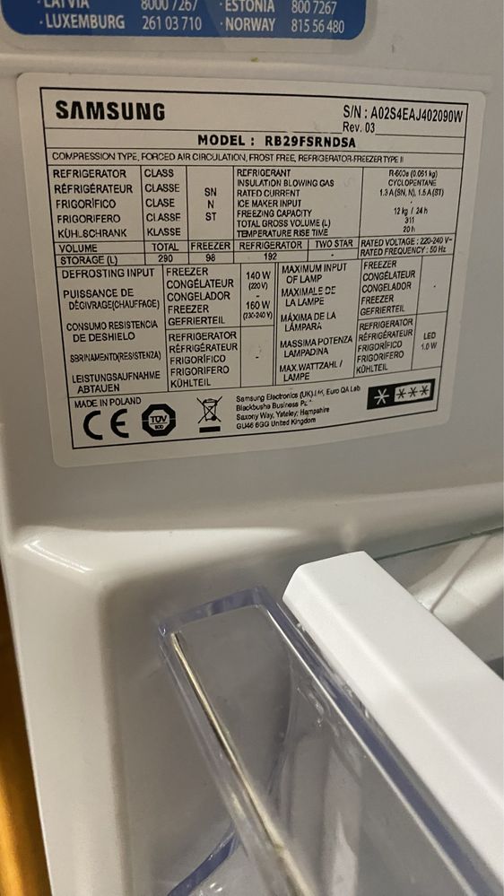 Combinado Samsung com problemas