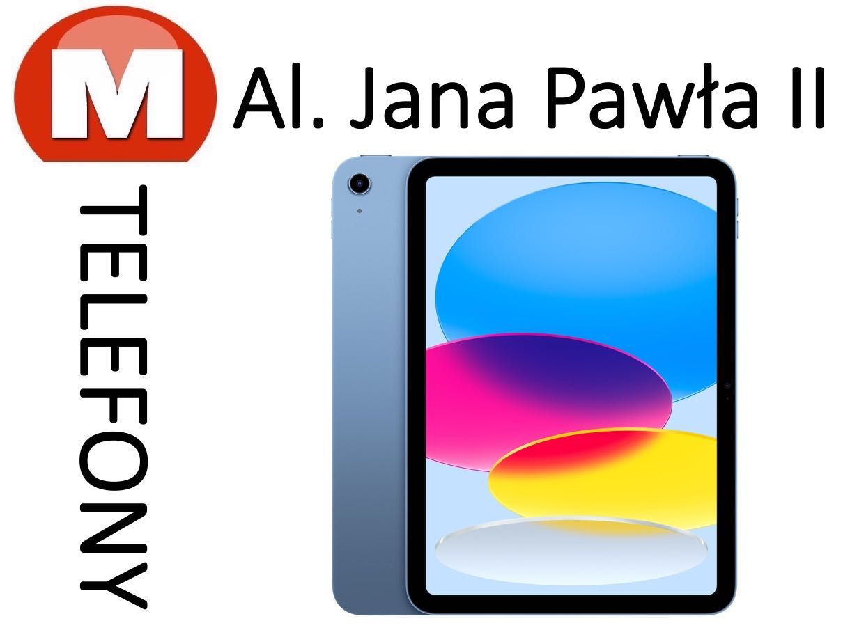 NOWY iPad 10 256GB Niebieski Różowy Srebrny AL JANA PAWŁA