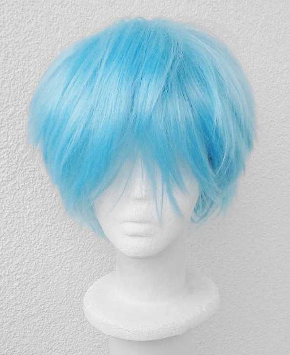 Kuroko Tetsuya No Basket cosplay wig błękitna peruka krótka niebieska