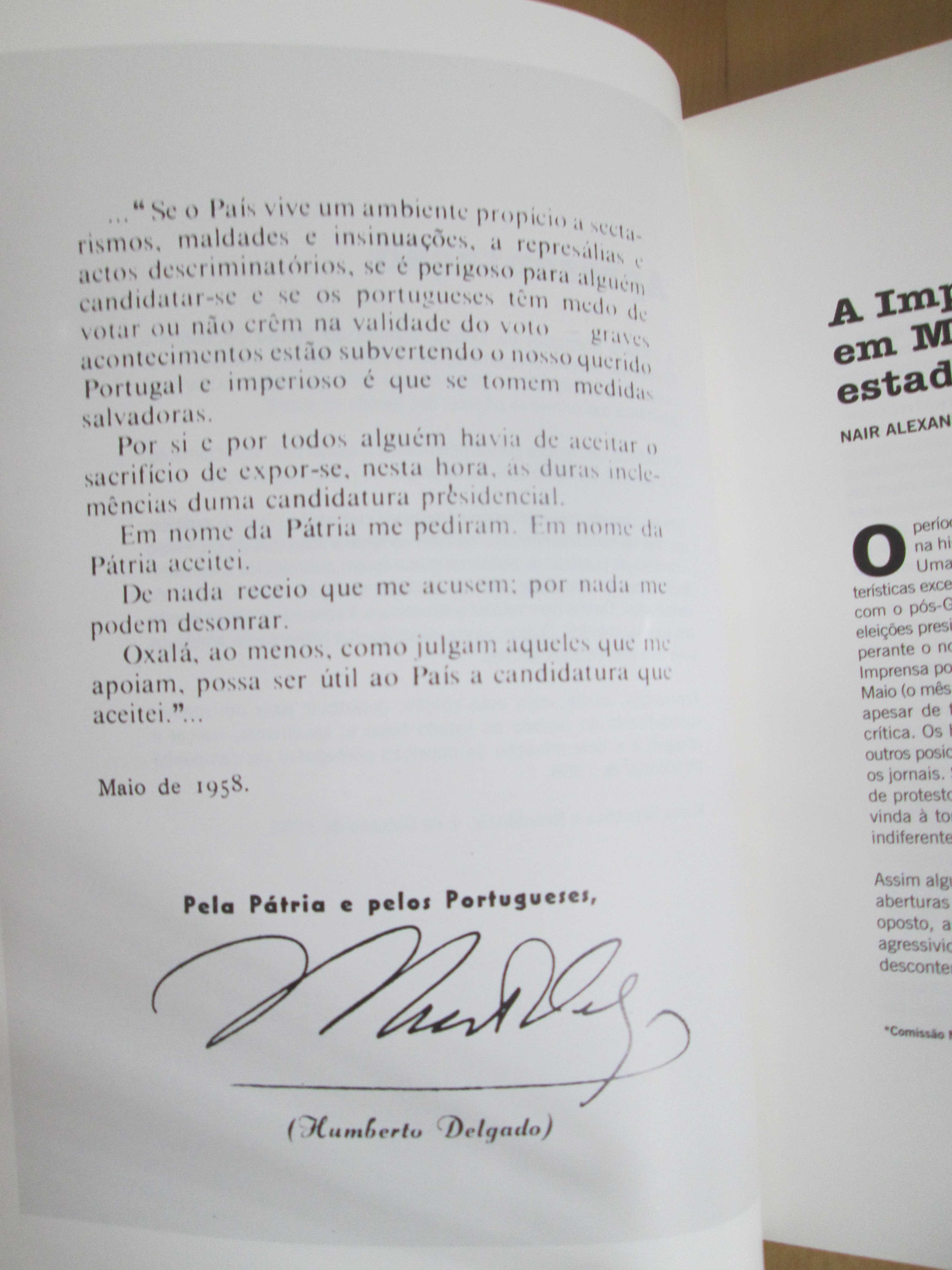 As Eleições de 1958 e a Imprensa Portuguesa - documentos censurados