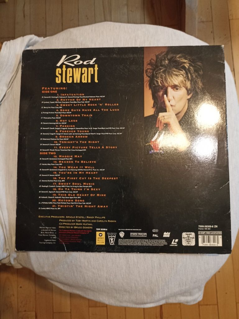 Rod Stewart Vagabond Heart Tour 1992 Laserdisc