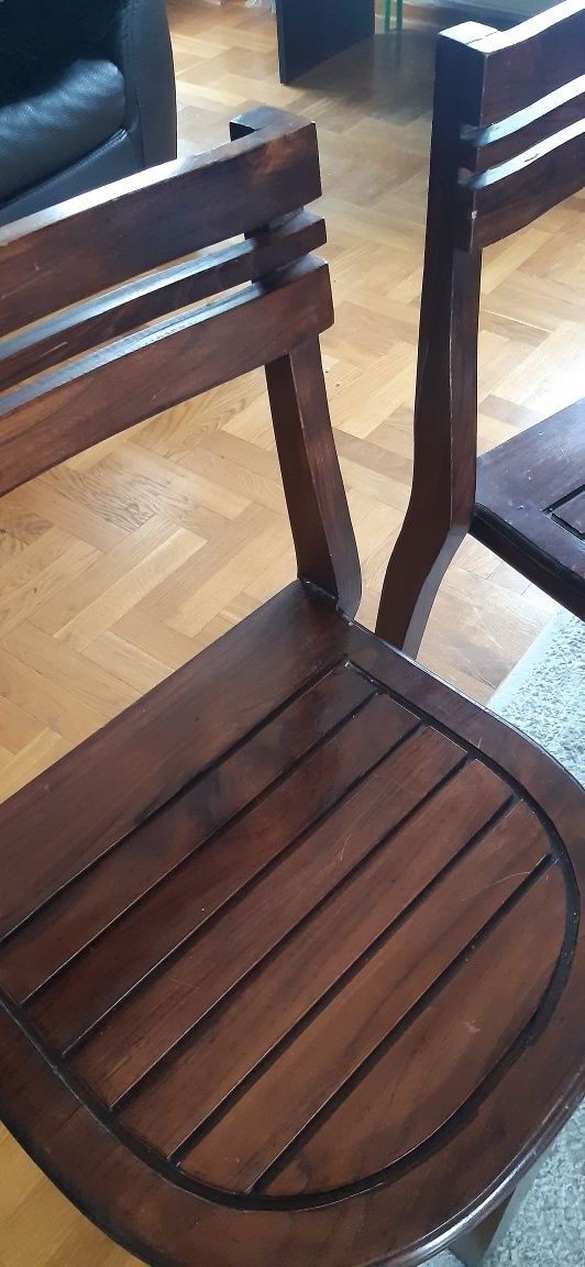 krzesła kolonialne lite drewno