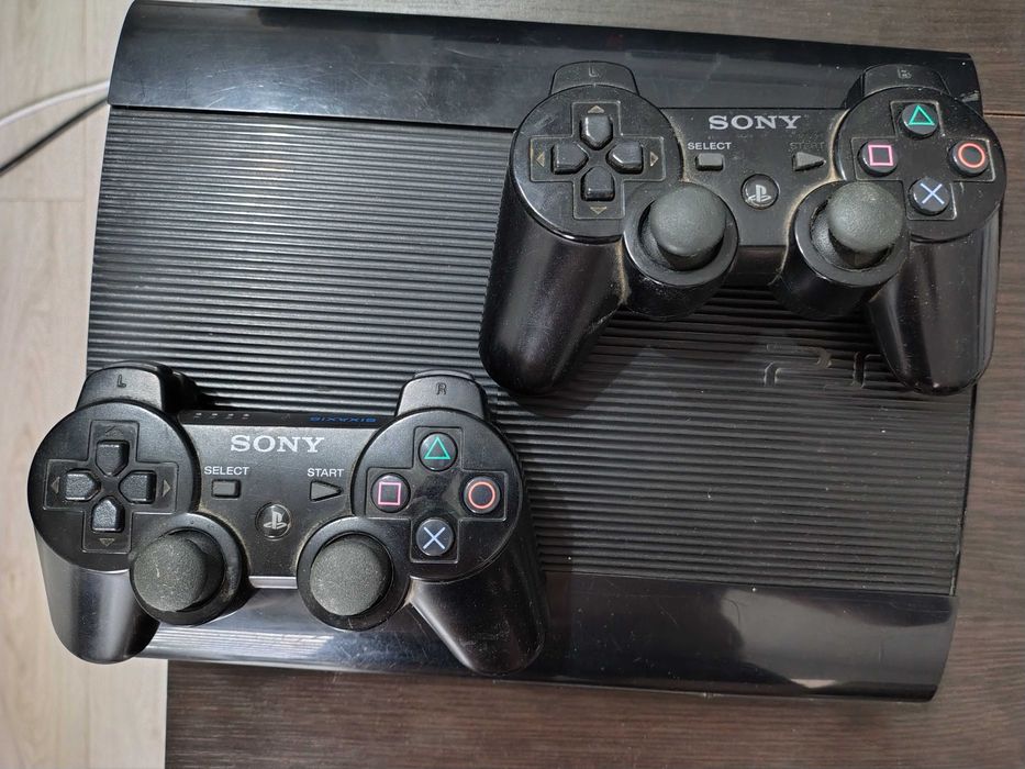 PS3 4.92.1 HEN Sony PlayStation 3 SuperSlim 500GB 2xpad ładowarka