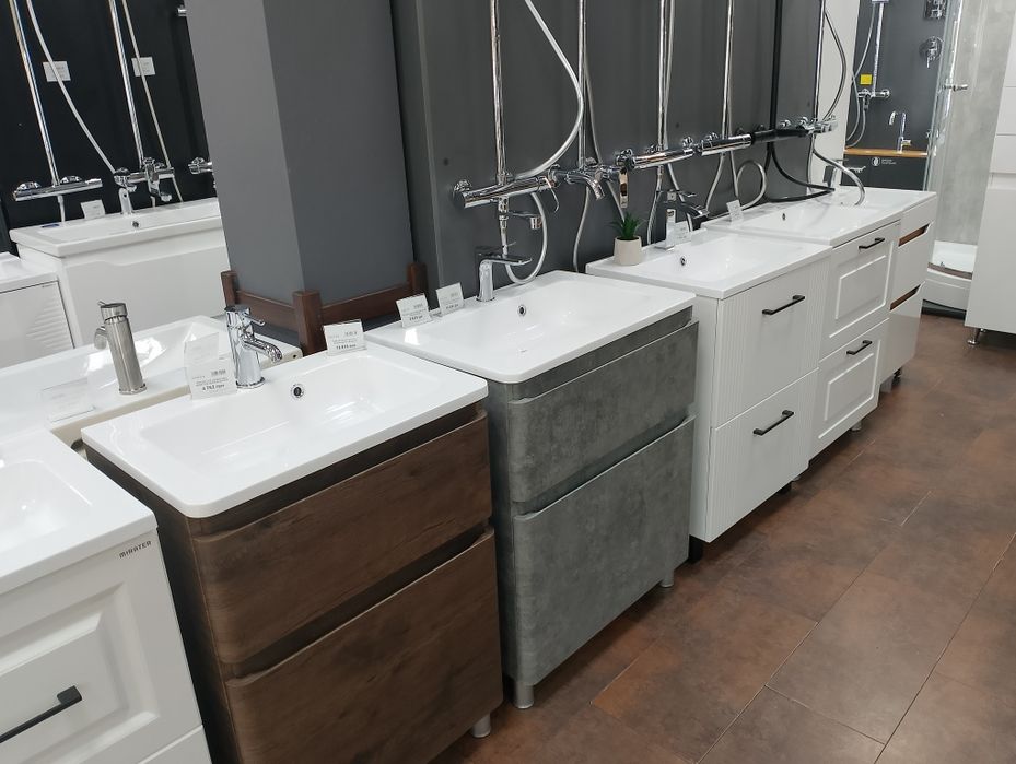 Тумби з раковинами для ванної кімнати