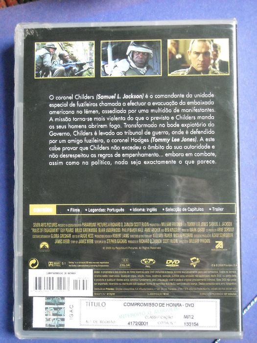 DVD Compromisso de Honra - Novo