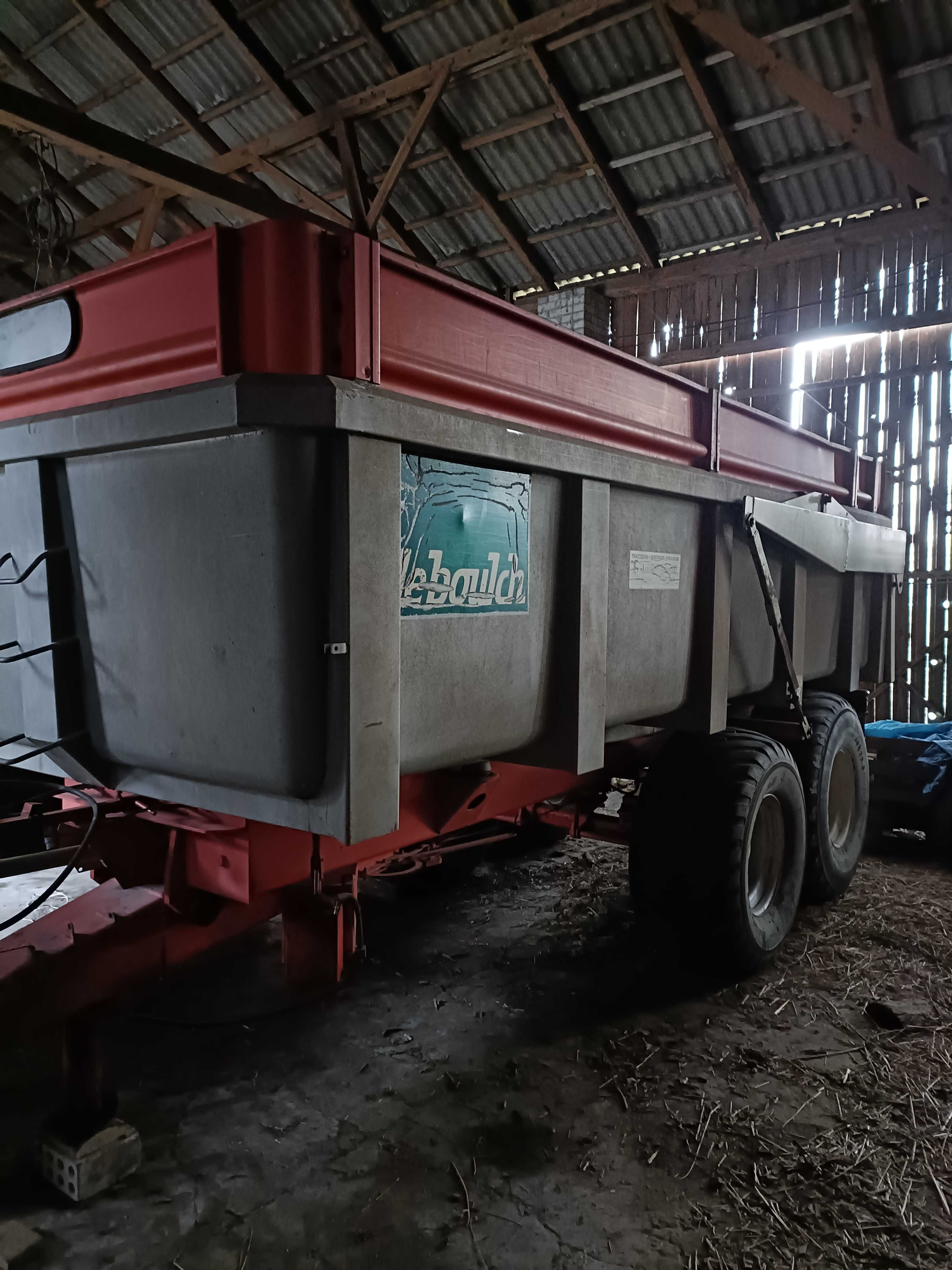przyczepa rolnicza skorupowa tandem leboulch (brimont le boulch) 12,5
