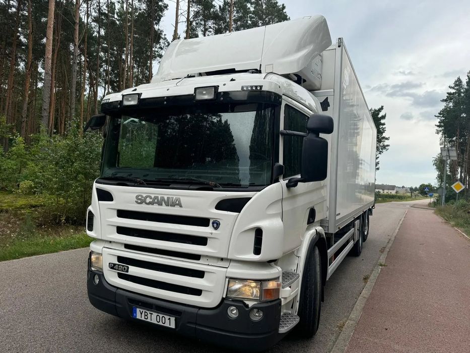 Scania P420 , 6X2  Euro 5, Opticruise, Carrier 850 , 610000km , import , 8.55m chłodnia ,