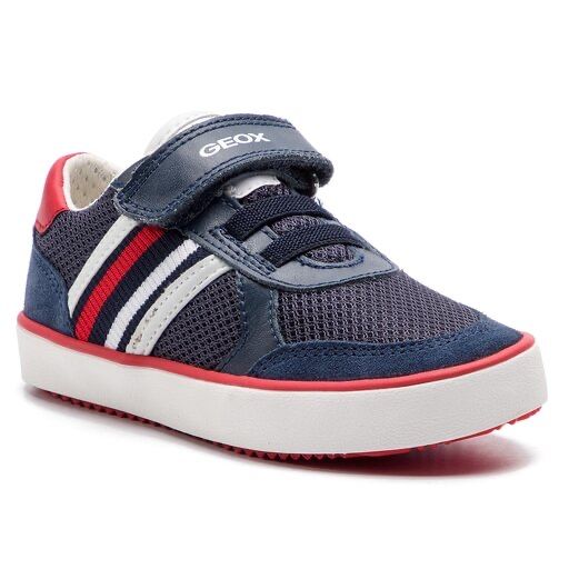 Sneakersy dziecięce firmy GEOX, J Alonisso B. E Navy/White, rozmiar 32