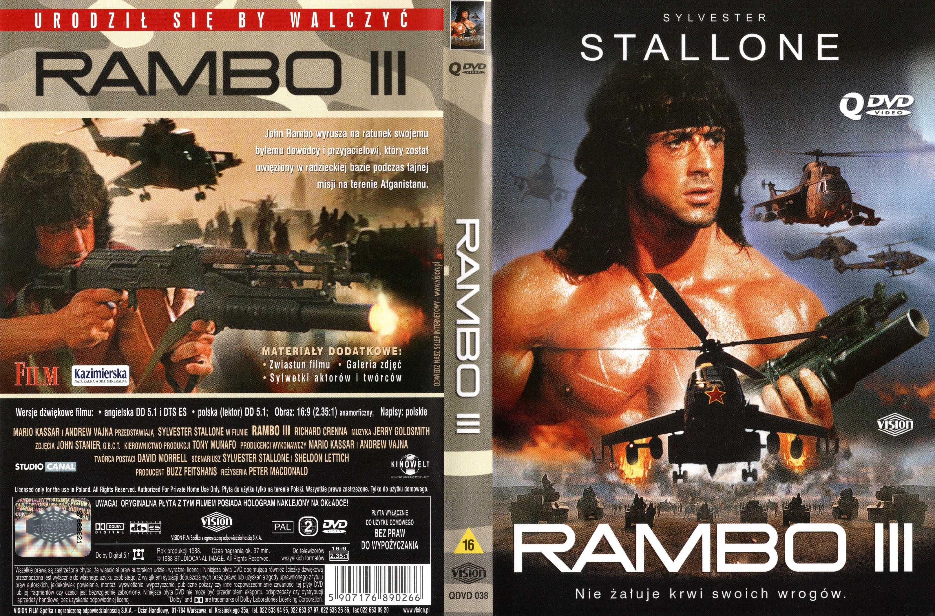 Rambo III. DVD używane. 27. 03. 2024 r.