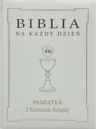 Biblia pamiątka komuni świętej