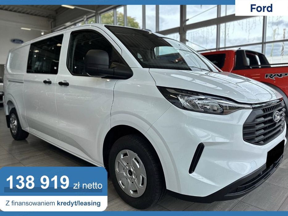 Ford Transit Custom 320 L2H1 Trend Zabudowa Brygadowa A8 2.0 136KM  Podgrzewane fotele !! Wyłożenie paki !! Kamera !! Full LED !!