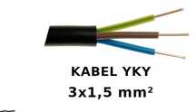 KABEL ziemny elektryczny YKY 3X1,5