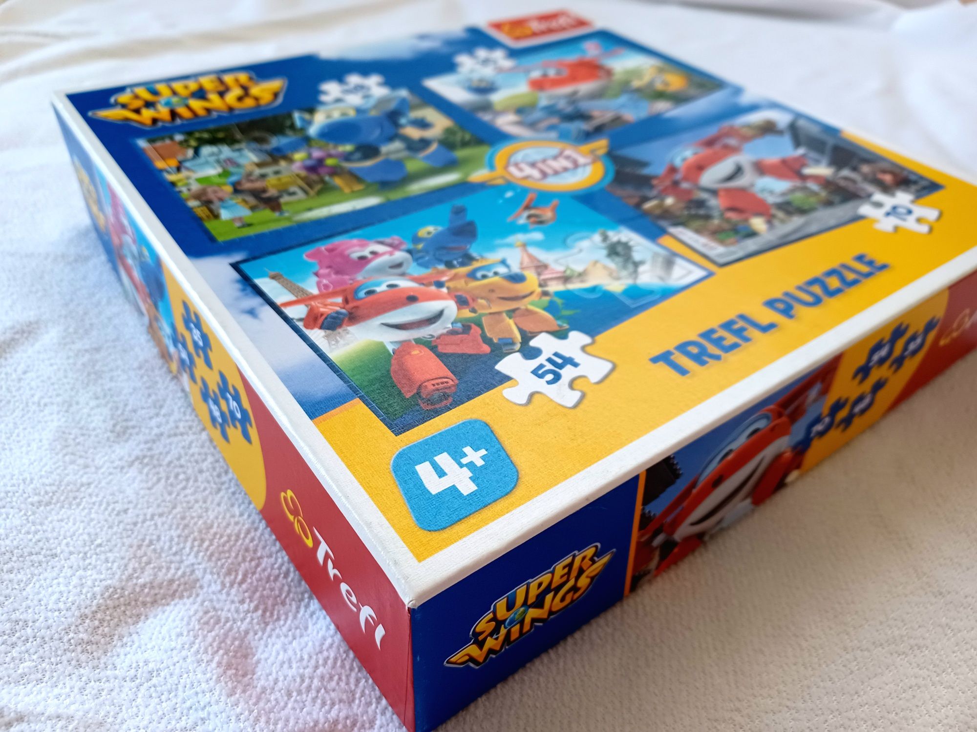 Puzzle 4w1 Super Wings Odlotowa paczka Trefl