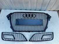 Grill kratki atrapa zderzaka Audi A4 B8 po licie Black plaster miodu