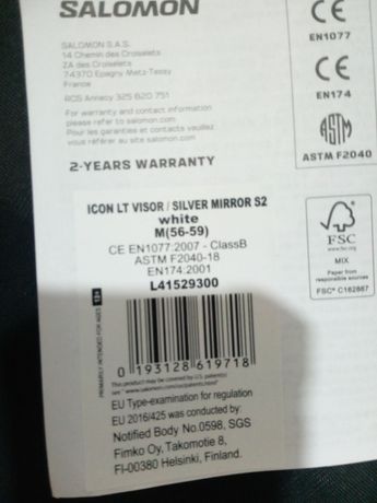 Nowy kask narciarski Salomon Icon LT FLS rozmiar M